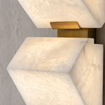 Blocco Alabaster Wall Sconce by Dalmivik, furnished room or product detail view