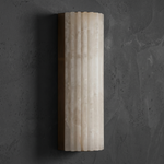Capsula Alabaster Wall Sconce 11.8" by Dalmivik, complete fixture unlit
