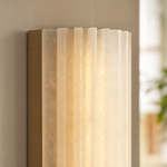 Capsula Alabaster Wall Sconce 11.8" by Dalmivik, furnished room or product detail view