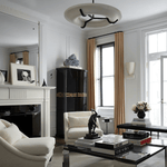 Carve Alabaster Pendant Light – Hand‑Carved Stone Shade with Black Frame by Dalmivik, product or room detail view