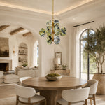 Cascading Marble Disc Chandelier 22.8