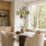 Cascading Marble Disc Chandelier 22.8