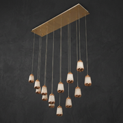 Cascata Alabaster Linear Chandelier 47.2