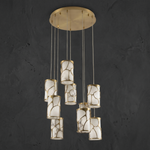 Cascata Modern Cluster Pendant Light by Dalmivik, complete fixture view