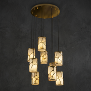Cascata Modern Cluster Pendant Light by Dalmivik, complete fixture view