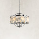 Product detail of Chrome Oval Marble Cage Chandelier 23.6
