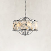 Product detail of Chrome Oval Marble Cage Chandelier 23.6