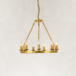 Classic Candle Ring Chandelier in 23.6 in / 60 cm - alternate angle