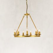 Classic Candle Ring Chandelier in 23.6 in / 60 cm - alternate angle