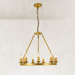 Classic Candle Ring Chandelier in 23.6 in / 60 cm - complete fixture