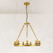 Classic Candle Ring Chandelier in 23.6 in / 60 cm - complete fixture