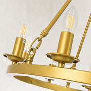 Classic Candle Ring Chandelier in 23.6 in / 60 cm - material detail