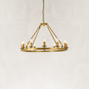 Classic Candle Ring Chandelier in 31.5 in / 80 cm - alternate angle