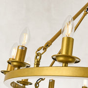 Classic Candle Ring Chandelier in 31.5 in / 80 cm - material detail