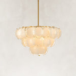 Cloud Glass Drum Chandelier in 30 in / 76 cm - alternate angle