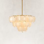 Cloud Glass Drum Chandelier in 30 in / 76 cm - alternate angle