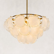 Cloud Glass Drum Chandelier in 30 in / 76 cm - material detail