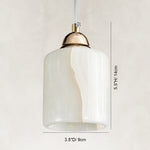 Dimensions of the Cloud Onyx Cylinder Pendant