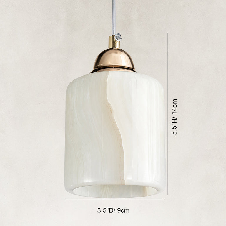 Dimensions of the Cloud Onyx Cylinder Pendant