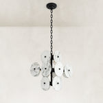 Product detail of Clustered White Marble Disc Chandelier 23.6