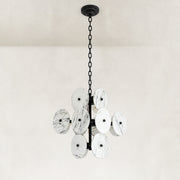 Product detail of Clustered White Marble Disc Chandelier 23.6