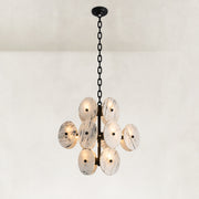 Clustered White Marble Disc Chandelier 23.6