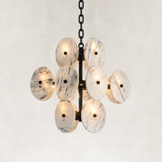 Product detail of Clustered White Marble Disc Chandelier 23.6