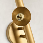 Brass-Tone Three-Globe Wall Sconce brass-tone room scene