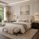 Semicircular Two-Light Glass Wall Sconce room scene