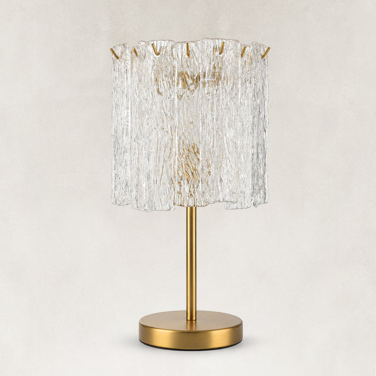 Glass Accent Table Lamp 10" complete fixture view