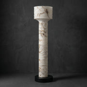 Colonna Ribbed Column Floor Lamp by Dalmivik, complete fixture view