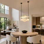 Compact Petal Marble Chandelier 27.6