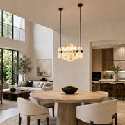 Compact Petal Marble Chandelier 27.6