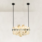 Compact Petal Marble Chandelier 27.6