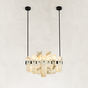 Compact Petal Marble Chandelier 27.6