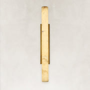 Brass Alabaster Panel Wall Sconce, 36 in