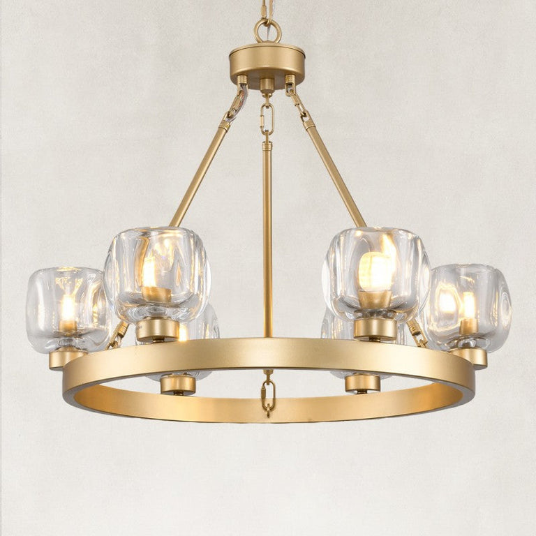 Cup-Shade Ring Chandelier