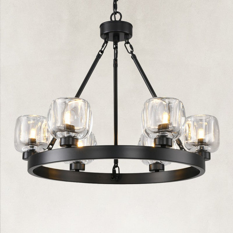 Cup-Shade Ring Chandelier