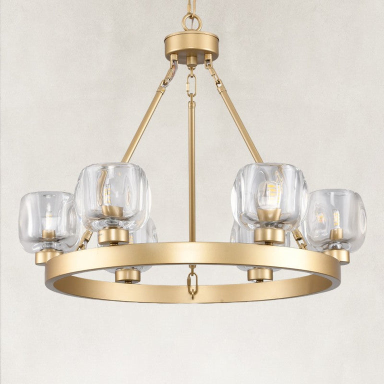 Cup-Shade Ring Chandelier