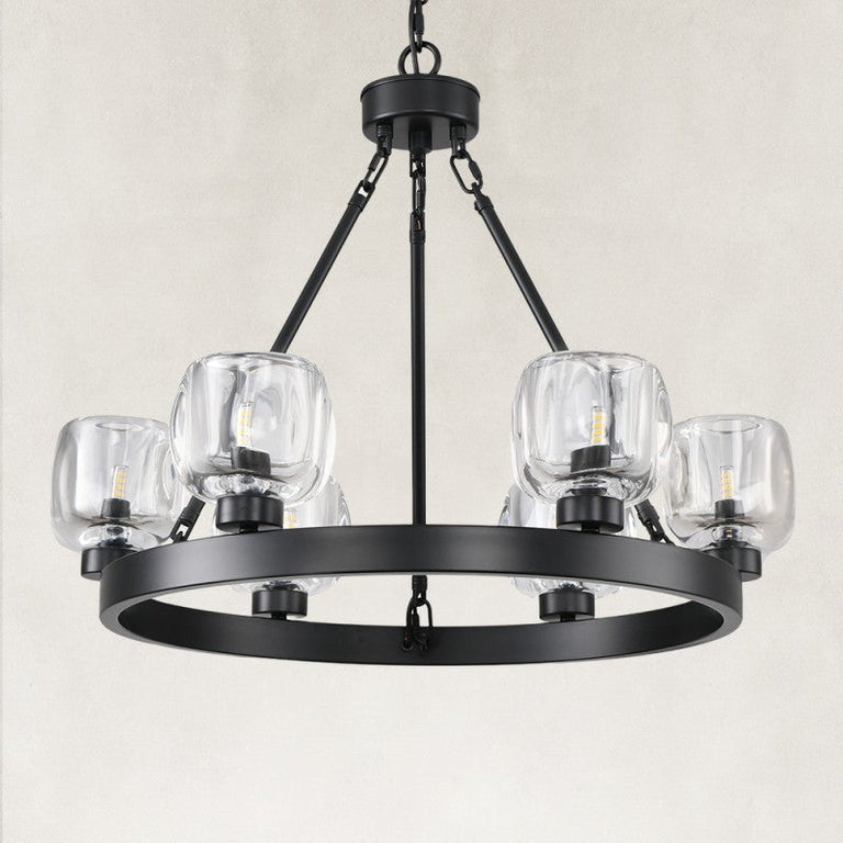 Cup-Shade Ring Chandelier