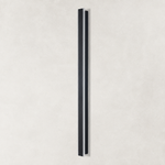 Complete slim linear outdoor wall fixture, unlit
