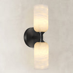 Luno Twin Wall Sconce, 14 in — Black finish, complete fixture