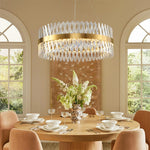 Pointed Prism Ring Chandelier