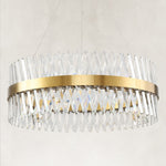 Pointed Prism Ring Chandelier