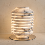 Ridged Jar Table Alabaster by Dalmivik, product or room detail view