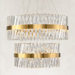 Two-Tier Diagonal Prism Chandelier