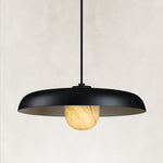 Wide Dome and Orb Pendant, 16 in