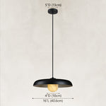 Wide Dome and Orb Pendant, 16 in