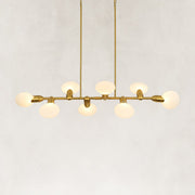 Dandelion Glass Linear Chandelier in 54 in / 137 cm - alternate angle
