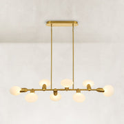 Dandelion Glass Linear Chandelier in 54 in / 137 cm - complete fixture